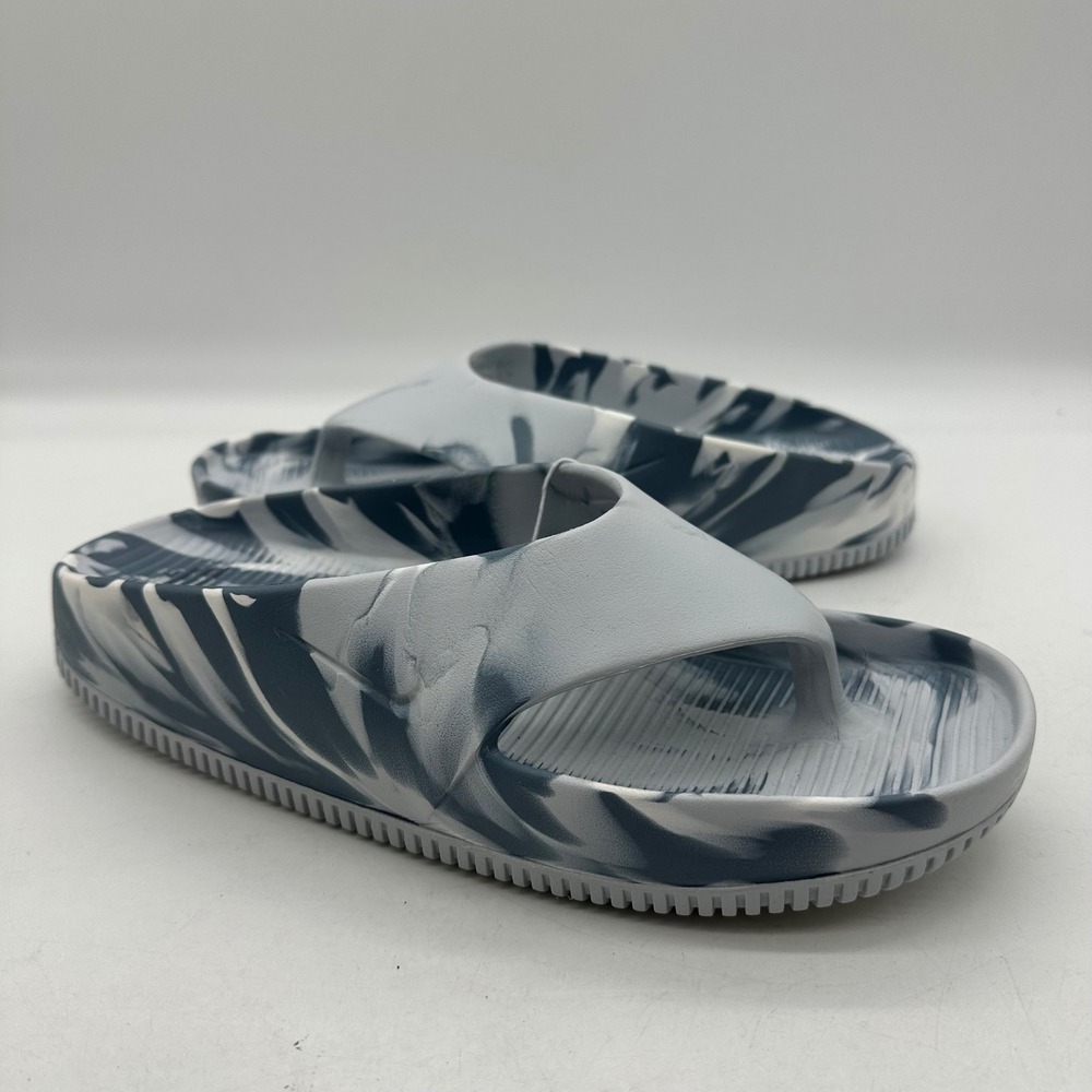 NWT Nike FV5645-002 Womens Size 11 Pure Platinum Calm Flip Flop SE Marble Sandal